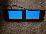 Used Marshall V-R72P-2HDSDI Dual 7" Lcd Monitors With Power Supply. Price: $170.00.