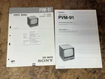 Vntg Sony PVM-91 Manual Lot Service Operating Instructions Video Monitor Books Good. Price: $57.99.