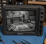 Sony SSM-721AMR Black & White Monitor Rv Backup Tow Vehicle Watchcam Works Used. Price: $135.00.
