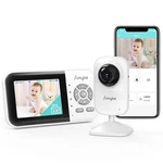 Simyke Upgrade Wifi Video Baby Monitor W/ 2.8" Display & App, Night Vision, 2-WA New. Price: $53.99.
