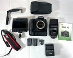 Canon Eos 7D 18.0 Mp Digital Slr Camera With Flash/battery Pack/hdmi Monitor Used. Price: $399.00.