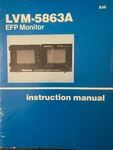 Original "leader" Brand Instruction Manual Model LVM-5863A Vintage Efp Monitor. Price: $90.25.