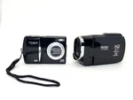Vivitar Dvr 947HD, Vistaquest, VQ124, Carry Case Hp, Camera Lot Used.. Price: $39.99.