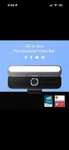 Ankerwork B600 Video Bar 4-IN-1 2K Computer Camera With Speaker Mic Black Open. Price: $125.00.