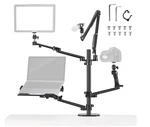 Neewer Overhead Camera Stand Desk Mount Rig With 4 Boom Arms For Live Streaming Open. Price: $74.99.