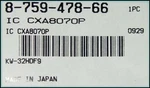 1 Pcs New And Genuine Sony 8-759-478-66 Ic CXA8070P CXA-8070 Factory Sealed. Price: $15.00.