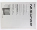 Manual Sony Color Video Monitor PVM-9220ME/9221ME Instructions Used. Price: $26.20.