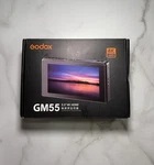 Godox GM55 5.5'' 4K Hdmi Camera Monitor Ips Touch Screen Video Display Open. Price: $190.00.