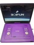Boifun BFN-161 15.6 Portable Dvd Player Purple Swivel Screen Tested Works Used. Price: $55.00.