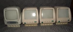 Lot Of 4 Vintage Homeland 5.5 B&w Crt Tvs Security Monitors Rca Tested Working Used. Price: $99.97.