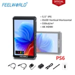 Feelworld PS6 5.5" Oled Touch Screen Camera Monitor 4K Hdmi New. Price: $256.49.
