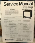 Panasonic Monitor Service Manuals BTS1900,CT27G,TR125,WV5410 Color/bw Like. Price: $15.00.