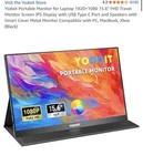 Yodoit Portable Monitor For Laptop 1920 1080 15.6" Fhd Travel Screen Open. Price: $49.99.