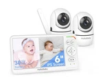 Hellobaby Monitor With 2 Cameras, World First 6" Ips Split Screen, Doubl... New. Price: $231.80.