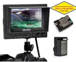 Lilliput 5" 569/O Hdmi In&out Bnc Ypbpr Av Camera-top Monitor+ LP-E6 Battery New. Price: $156.14.