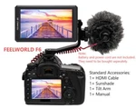 Feelworld F6 5.7" 4K Hdmi On-camera Monitor With Tilt Arm & Power Output Used. Price: $62.99.