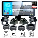10" Quad Monitor 360 Parking System Dvr Backup Hd Cameras 1080P For Truck Rv New. Price: $199.00.