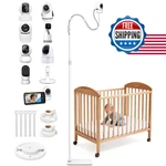 82" Adjustable Height Baby Monitor Floor Stand With Flexible Gooseneck - No Dril New. Price: $64.57.