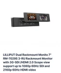 Lilliput RM-7029S Dual 7" Lcd Rackmount Monitor 3G-SDI Hdmi 2.0 New. Price: $649.99.