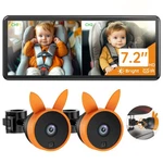 Dual Car Camera 7.2 Hd Screen 1080P Night Vision Babyvue BV3 Kids Clearly New. Price: $124.99.