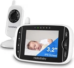Hellobaby Video Monitor With Camera And Audio, 3.2INCH Lcd Display New. Price: $29.99.
