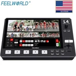 Feelworld L4 Video Mixer Switcher With 10.1" Lcd Touch Screen Multi-camera Hdmi New. Price: $479.99.
