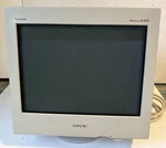 Sony Trinitron Multiscan CPD-E200 17" Flat Crt Computer Display Monitor Used. Price: $375.00.
