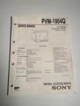 Vntg 1994 Service Manual PVM-1954Q Trinitron Sony Crt Schematics Japan Booklet Good. Price: $1999.99.