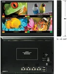Marshall QV241-HDSDI Quad Viewer Monitor Full Resolution W/ Mount Used. Price: $399.00.