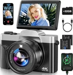 Digital Camera With Wifi, 4K 64MP Autofocus Vlogging For Youtube Sd Open. Price: $59.00.
