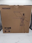 Neewer Basics X12B Aluminum Alloy Liftable Teleprompter 12" For Ipad Open Box. Price: $89.99.