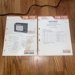 Sony Trinitron Color Monitor CVM-1270 Service Manual & Supplement Sc Board Mod. Like. Price: $25.00.