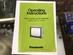 Panasonic CT-1300D Data Grade Color Monitor Operating Instructions Very. Price: $19.99.