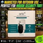 Arlo Essential Pan Tilt Security Camera 1080 Wired Plug-in Outdoor Indoor New. Price: $39.99.