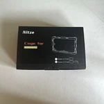 Nitze Cage For Feelworld LUT5 5.5" Monitor, With Hdmi Cable Clamp And Sunhood Open. Price: $49.99.