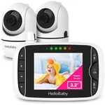 Hellobaby Video Monitor With Cameras And Audio. HB65-2, New. Price: $91.13.